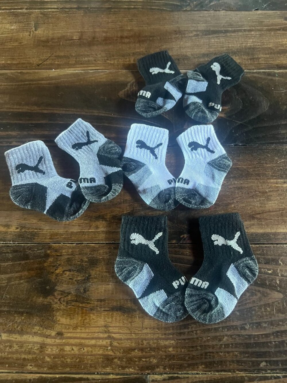 PUMA Unisex Baby 4-pack Infant Anklet Socks, Extra Cushion & Comfort-toe